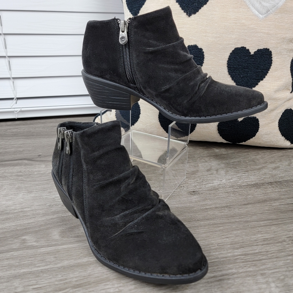 Blowfish Faux Suede Ankle Boots